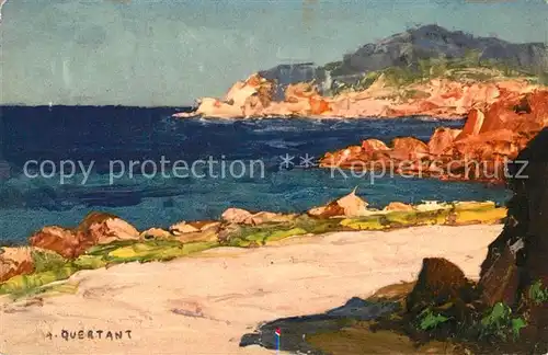 Esterel Kuestenlandschaft Kuenstlerkarte Esterel