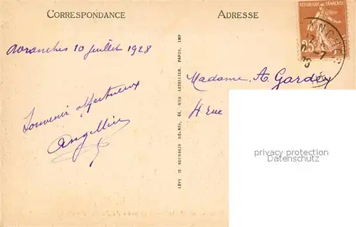 Avranches La Baie du Mont Saint Michel Vue prise du Jardin des Plantes Avranches