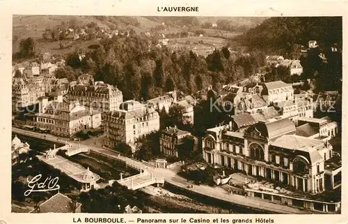 La_Bourboule Panorama sur le Casino et les grands Hotels La_Bourboule