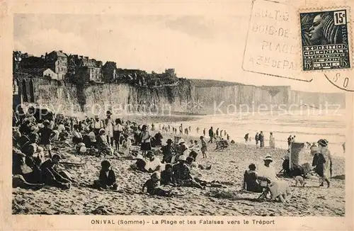 Onival_Somme La Plage et les Falaises vers le Treport Onival Somme