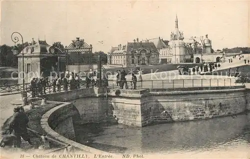 Chantilly_Oise Chateau de Chantilly l Entree 