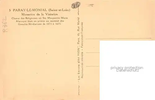 Paray le Monial Monastere de la Visitation Paray le Monial
