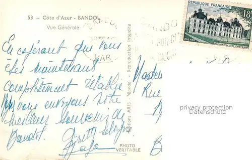 Bandol Vue generale Port Cote d Azur Bandol