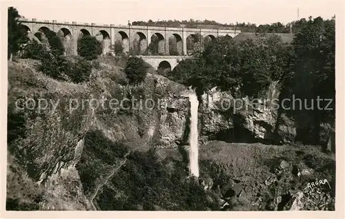 Mauriac_Cantal La Cascade de Salins Viaduc Mauriac Cantal