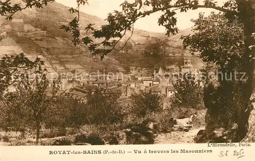 Royat_les_Bains Vu a travers les Maronniers Royat_les_Bains