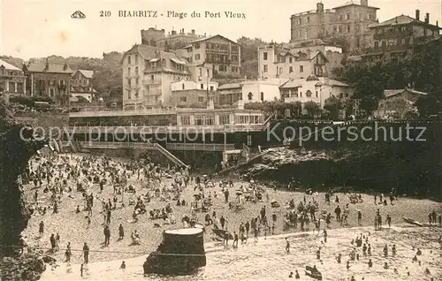 Biarritz_Pyrenees_Atlantiques Plage du Port Vieux Biarritz_Pyrenees