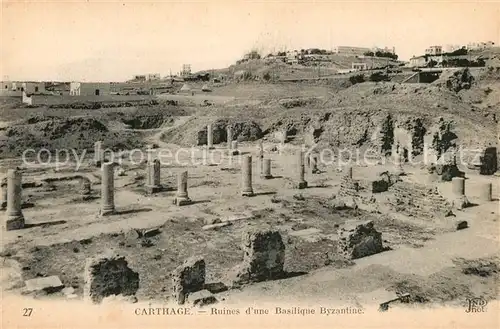 Carthage_Karthago Ruines d une Basilique Byzantine Antike Staette Carthage Karthago