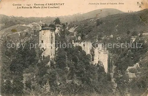 Argentat Les Ruines de Merle Argentat