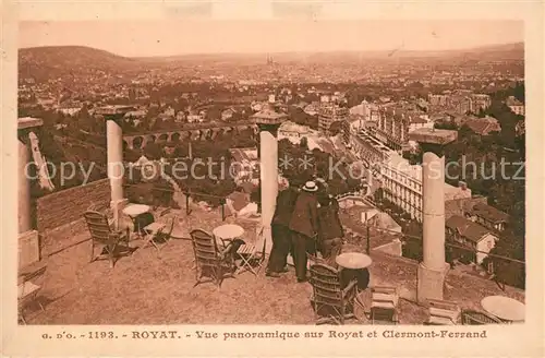 Royat_Puy_de_Dome Vue panoramique sur Royat et Clermont Ferrand Royat_Puy_de_Dome
