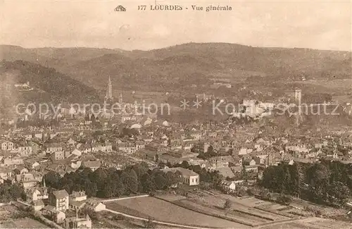 Lourdes_Hautes_Pyrenees Vue aerienne Lourdes_Hautes_Pyrenees
