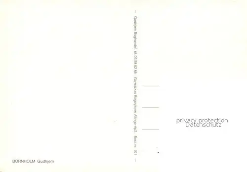 Gudhjem Fischerdorf Fliegeraufnahme Gudhjem