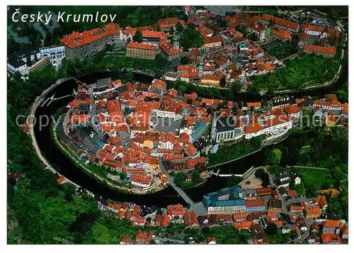 Cesky_Krumlov Altstadt Fliegeraufnahme Cesky Krumlov