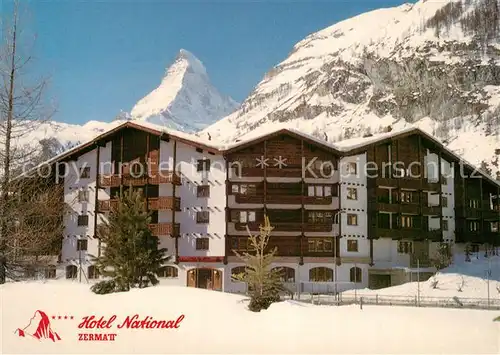 Zermatt_VS Hotel National Blick zum Matterhorn Walliser Alpen Zermatt_VS