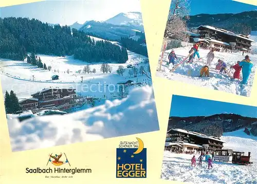 Saalbach Hinterglemm Sport  und Familienhotel Egger Wintersportplatz Allgaeuer Alpen Saalbach Hinterglemm