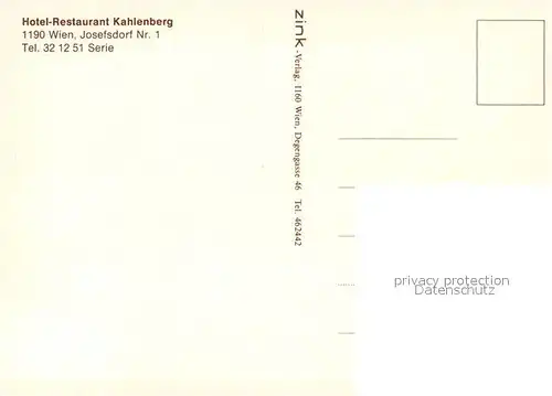 Wien Hotel Restaurant Kahlenberg Wien