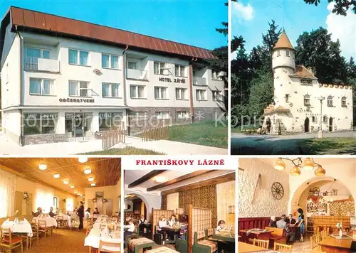 Frantiskovy_Lazne Hotel Zatisi Zamecek Selska jizba Restaurant Schloesschen Frantiskovy_Lazne