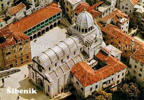 Sibenik Kathedrale Fliegeraufnahme Sibenik