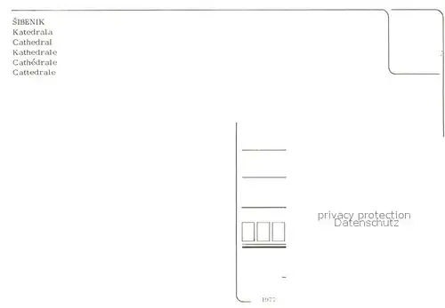 Sibenik Kathedrale Fliegeraufnahme Sibenik