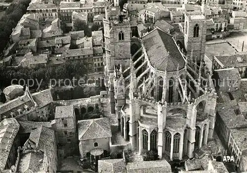 Narbonne_Aude Basilique Saint Just vue aerienne Narbonne Aude