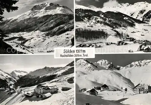 Soelden_oetztal Landschaftspanorama Hochsoelden Wintersportplatz Alpen Soelden oetztal