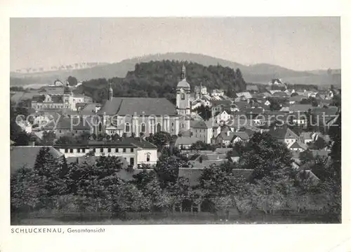Schluckenau_Tschechien Gesamtansicht Jahrweiser Schoenes Sudetenland 28 Bildkarten Schluckenau Tschechien