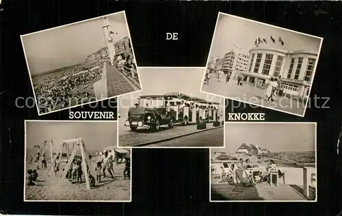 Knokke Heist Strand Promenade Hotel Touristenbahn Knokke Heist