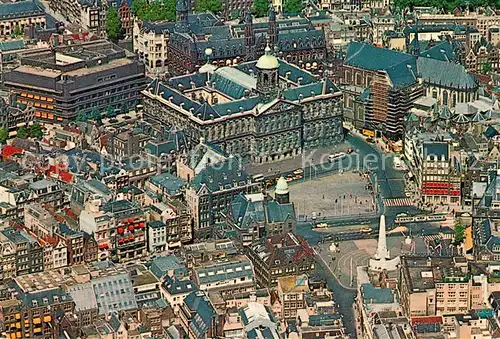 Amsterdam_Niederlande Koninklijk Paleis op de Dam Koenigspalast Dam Platz Fliegeraufnahme Amsterdam_Niederlande