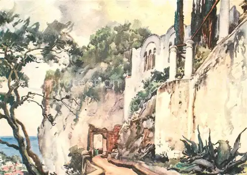 Anacapri Villa San Michele Kuenstlerkarte Anacapri