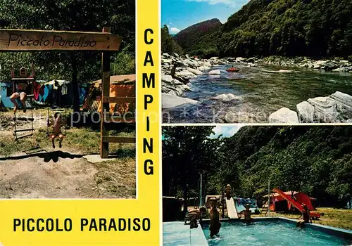 Avegno Camping Piccolo Paradiso Swimming Pool Partie am Fluss Avegno