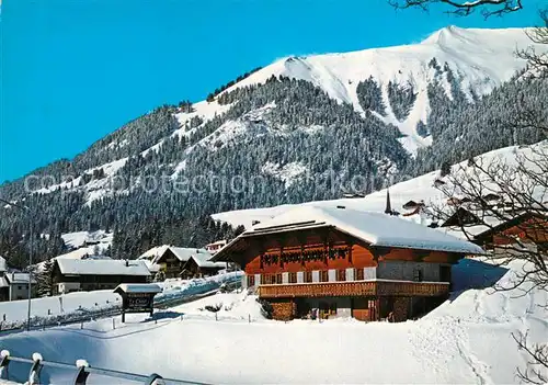 Chateau d_Oex Teilansicht Wintersportplatz Alpen Chateau d Oex