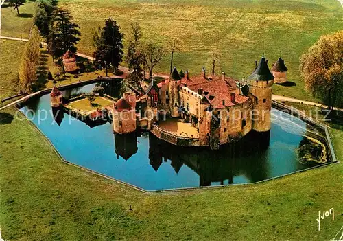 La_Brede Chateau vue aerienne Collection Couleurs et Lumiere de France La_Brede