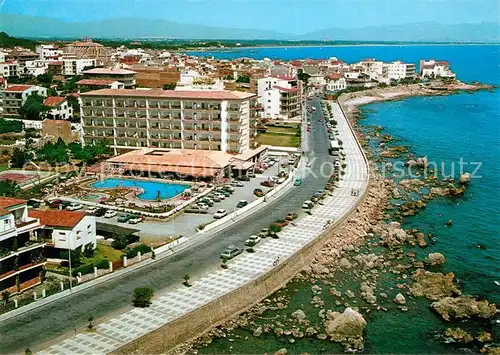 La_Escala_Costa_Brava Paseo Maritimo Hotel Nieves Mar vista aerea La_Escala_Costa_Brava