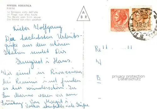 Rimini La spiaggia vista dall alto Rimini