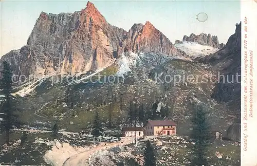 Falzaregopass Gasthof Restaurant Dolomitenstrasse Ampezzotal Falzaregopass