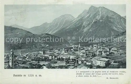 Bormio Poesia G. Bertacchi Bormio