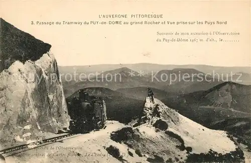 Le_Puy_de_Dome Passage Tramway et Grand Rocher Le_Puy_de_Dome