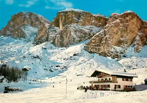 Colfosco Rifugio Ciasota Dolomiti Edelweisshuette Wintersport Dolomiten Colfosco