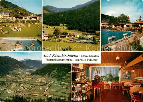 Bad_Kleinkirchheim_Kaernten Thermalschwimmbad Cafe Restaurant Landschaftspanorama Bad_Kleinkirchheim