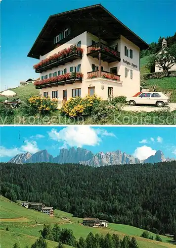 Gummer Gasthof Zipperle Bergdorf Landschaftspanorama Dolomiten 