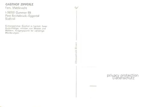 Gummer Gasthof Zipperle Bergdorf Landschaftspanorama Dolomiten 