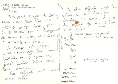 Giron et le Mont Blanc vue aerienne Giron