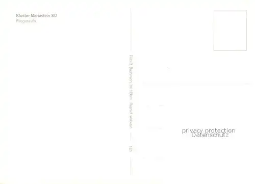 Mariastein_SO Kloster Fliegeraufnahme Mariastein_SO