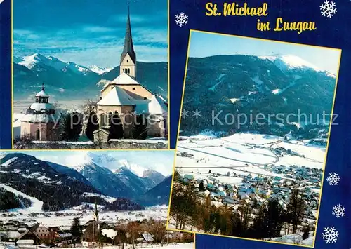 St_Michael_Lungau Teilansichten Luftkurort Kirche Alpenpanorama Winterlandschaft St_Michael_Lungau