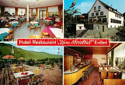 Erden Hotel Restaurant Zum Moseltal Terrasse Weindorf Erden