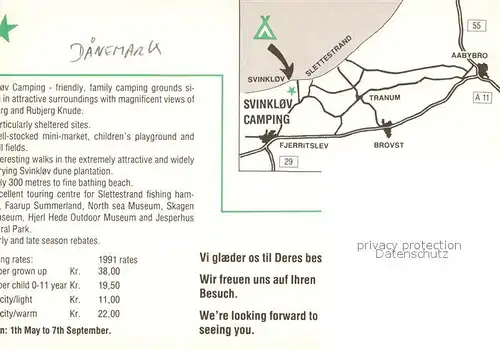 Fjerritslev Svinklov Camping Landschaftspanorama Strand Fliegeraufnahme Fjerritslev