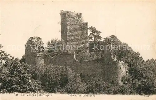 Vosges_Vogesen_Region Chateau de Landsberg Ruine Vosges_Vogesen_Region