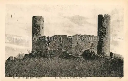 Vosges_Vogesen_Region Les Ruines du Chateau d Andlau Vosges_Vogesen_Region