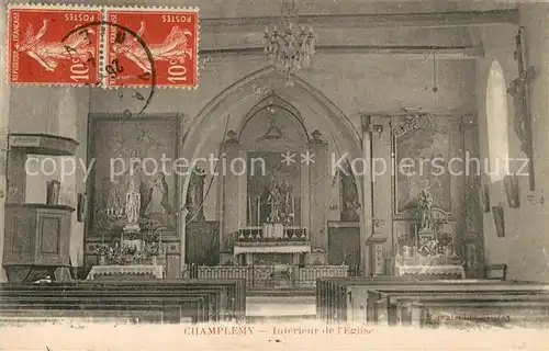 Champlemy Interieur de l Eglise Champlemy