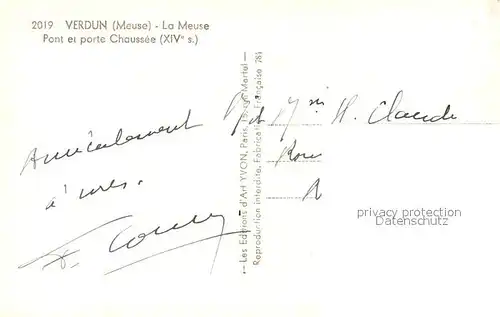 Verdun_Meuse Pont et porte Chausee Verdun Meuse