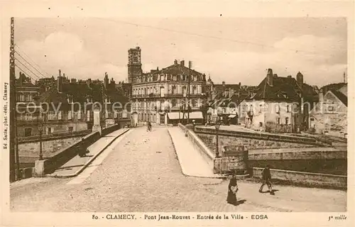 Clamecy_Nievre Pont Jean Rouvet Entree de la Ville Clamecy_Nievre